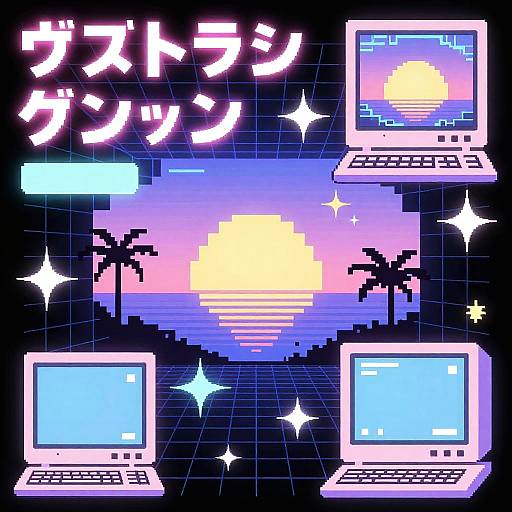 Vaporwave Digital Collage Generator