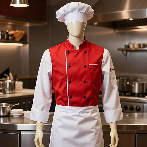 Lifelike Chef Mannequin in Modern Kitchen