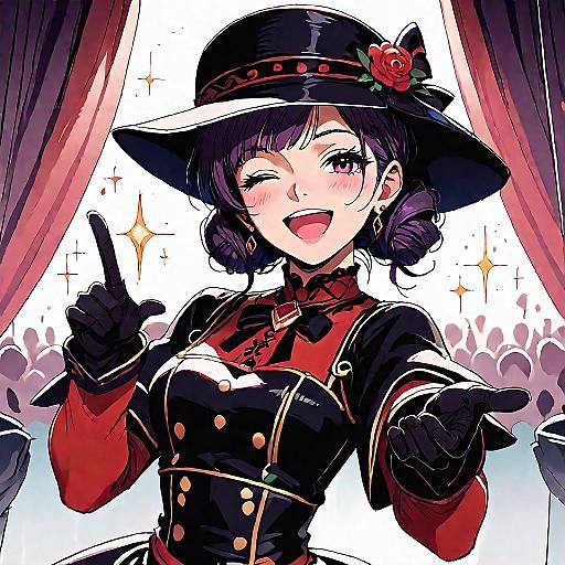 Anime Idol Performance on Stage