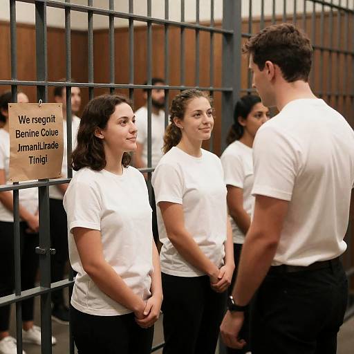 Captivating Moments in a Prison Cell