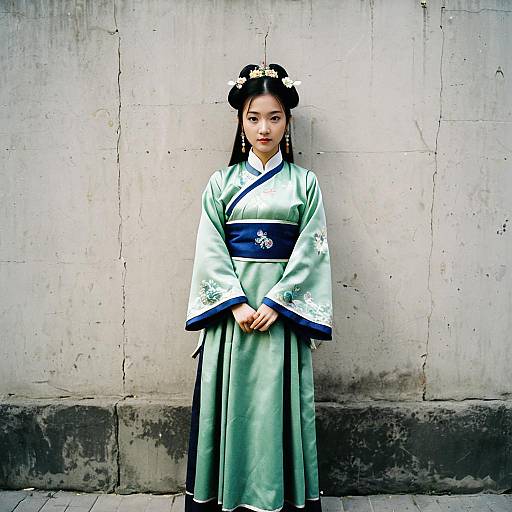 Woman in Traditional Chinese Dress