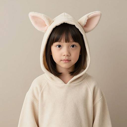 Young Girl in Homemade Costume