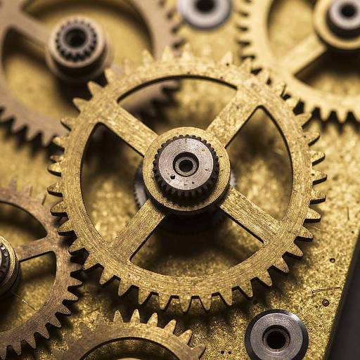 Steampunk Antique Clock Gear Detail