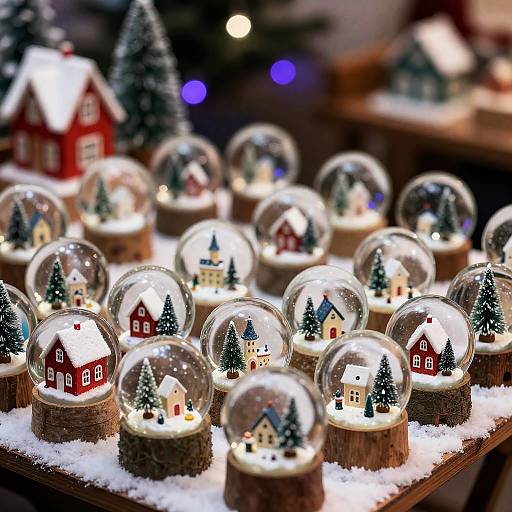 Enchanting Christmas Snow Globe Display