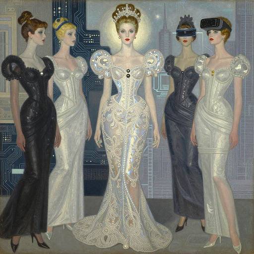 Futurist Duchess in Vintage Haute Couture