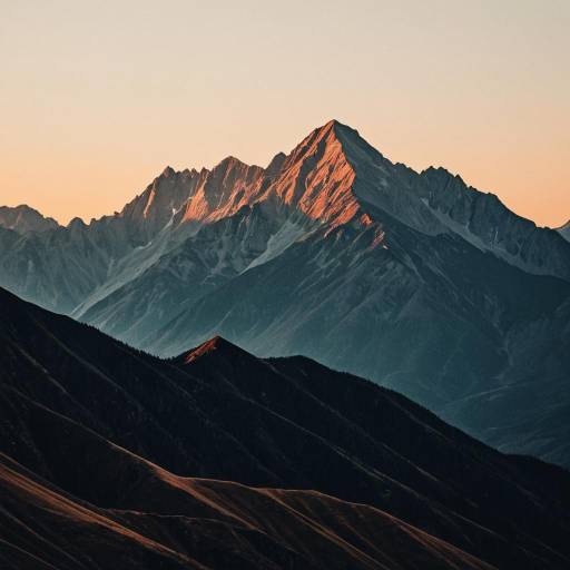 Sunset over Mountain Range