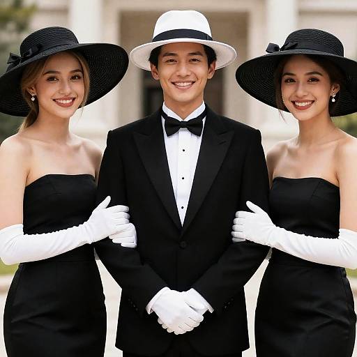 Elegant Group Portrait in Formal Attire