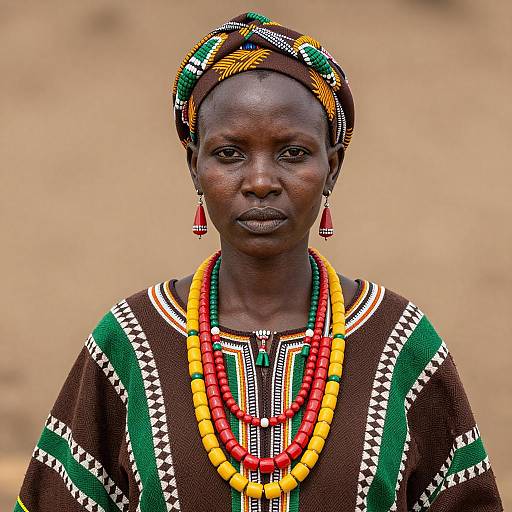 Photorealistic Oromo Cultural Portrait