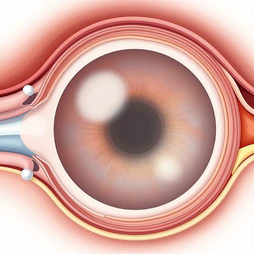 Detailed Cataract Eye Cross-Section Diagram