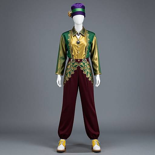 Joker-Inspired Mannequin Fashion Look