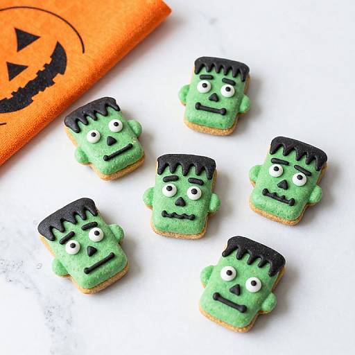 Frankenstein Green Halloween Cereal Treats