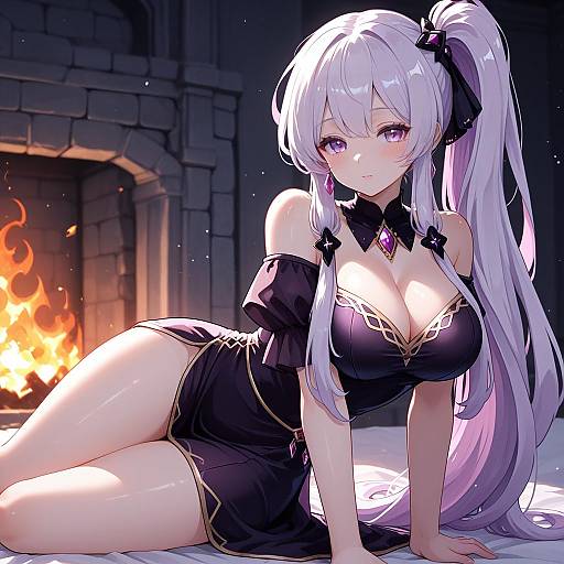 Illustration of Ishtar (fire emblem), fire emblem in the style of Kurotofu