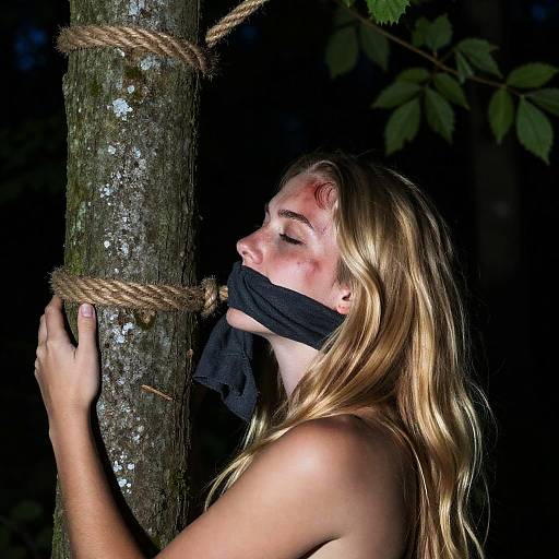 Trapped in Darkness: A Nighttime Scene