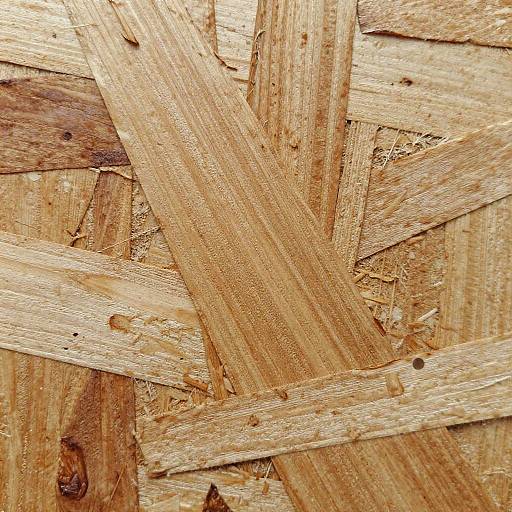 Macro Close-Up of OSB Wood Texture