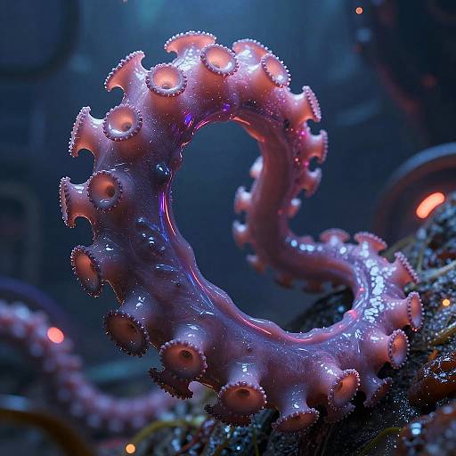 Neon Slime Tentacle in Sci-Fi