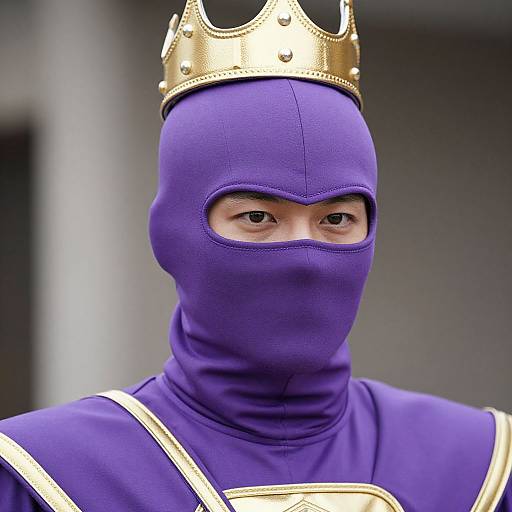 Close-Up of Purple Warrior King