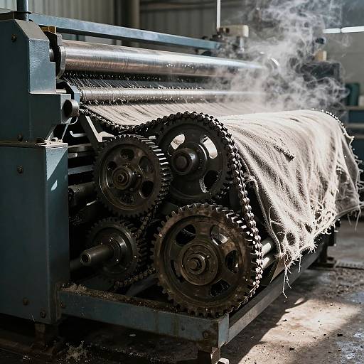 Industrial Cloth Remover Machine Scene