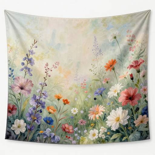 Ethereal Floral Sanctuary Mural