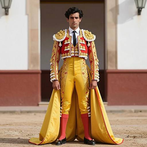 Male Matador in Traditional Spanish Costume