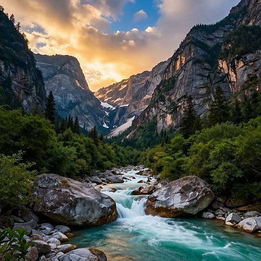 Dawn Over Turquoise River Canyon