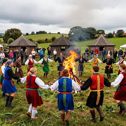 Celtic Festival in Village