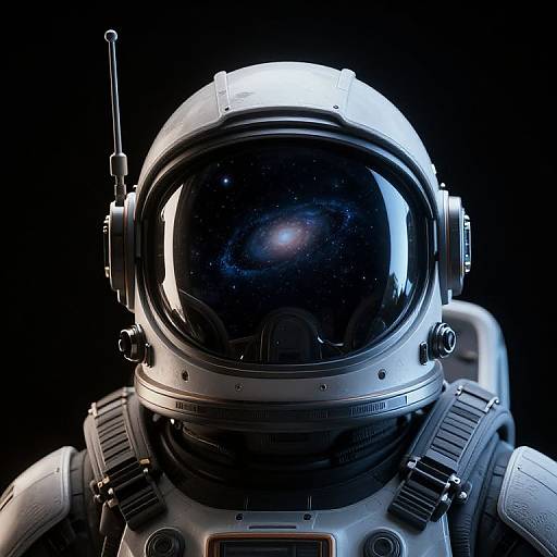 Deep-Space SciFi Exploration Helmet