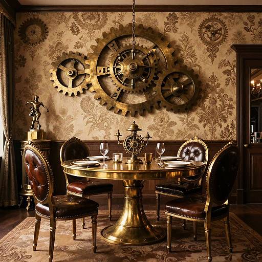 Steampunk Victorian Dining Room Design