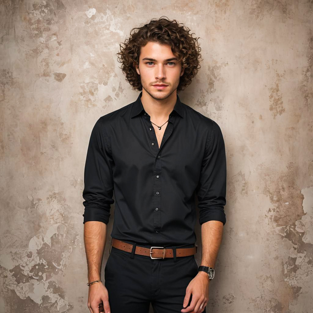 Charming Fashion-Forward Young Man's Style