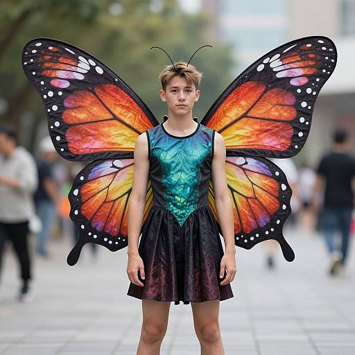 Realistic Butterfly Wings Rave Costume