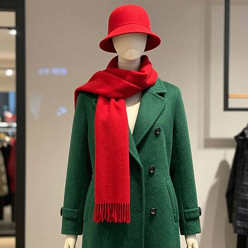 Stylish Mannequin in Festive Attire