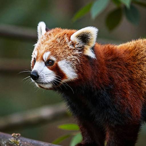 Photorealistic Red Panda in Forest