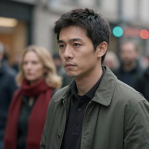 Urban Portrait: Man in Green Jacket