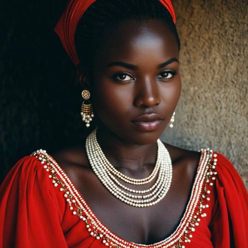 African Woman in Traditional Burundi Costume