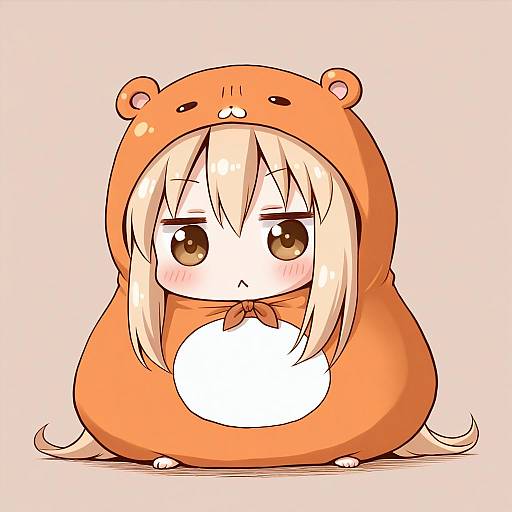 Illustration of Doma umaru, himouto! umaru-chan in the style of Arinu