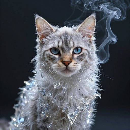 Phantasm Crystal Smoke Cat Portrait