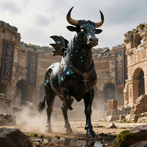 Onyx Bull Gladiator in Ruins