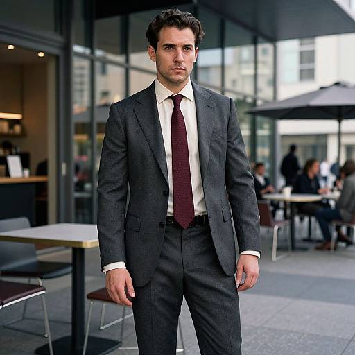 Stylish Man in Modern Urban Setting