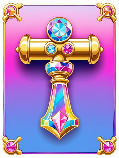 Cute Vintage Hammer Icon Design