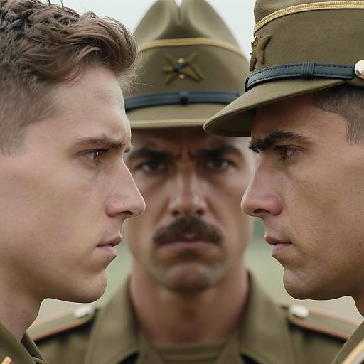 Close-Up Portraits of Three Men