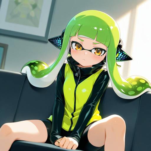 Illustration of Agent 3 (splatoon), splatoon (series) in the style of Kisetsu