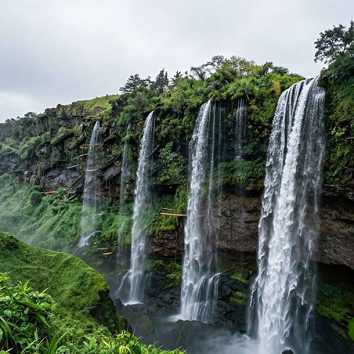 Floating Waterfall Plateau in Sky