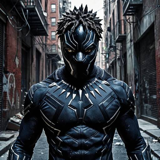 Black Panther in Urban Alley