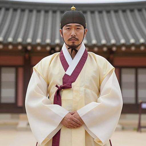 Traditional Korean Royal Attire for Men