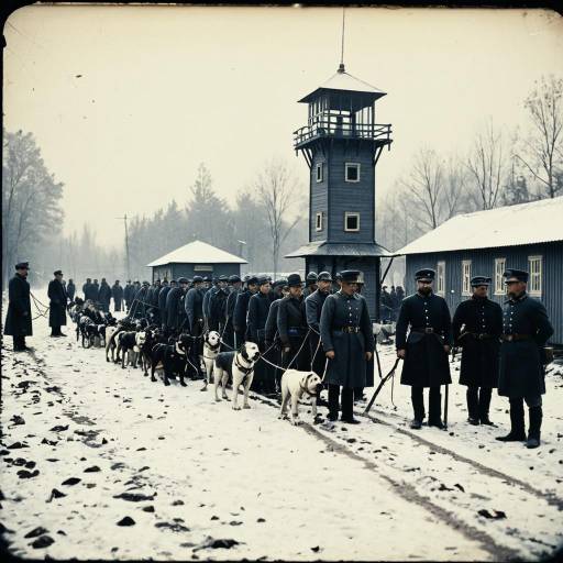 1930s Retro Penal Colony with Prisoners