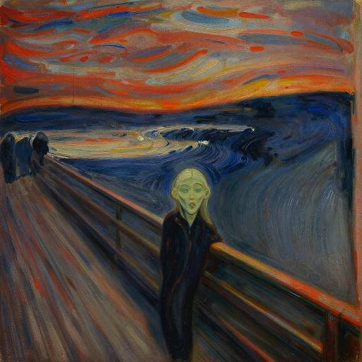 Edvard Munch Stormy Coastline Painting