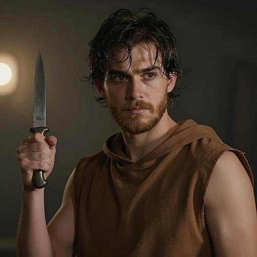 Intense Portrait of a Young Man