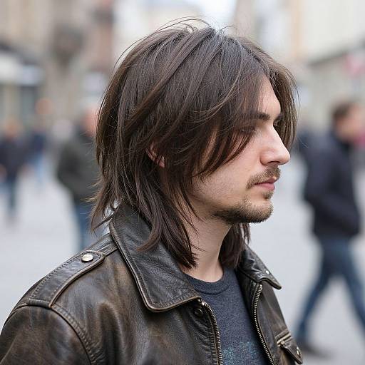 Asymmetric Layered Haircut Portrait