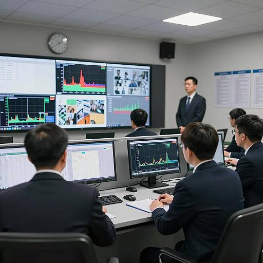 Corporate Control Room in Action