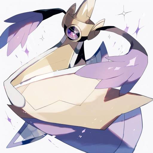 Illustration of Aegislash, pokemon in the style of Shirasu uni