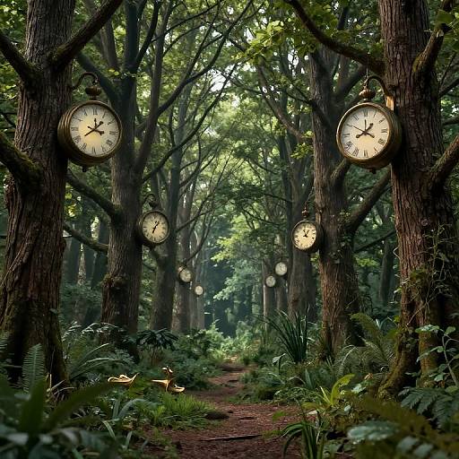 Enchanted Grove of Clock Trees